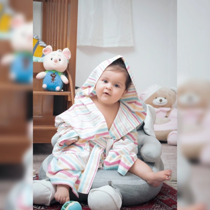 حوله کودک تن پوش یزدی طرح راه راه
