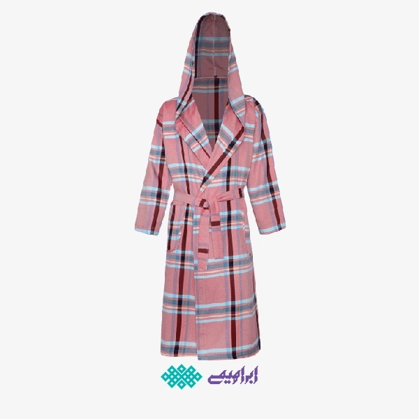حوله تن پوش یزدی سایز لارج (L) برند ابراهیمی چهارخونه زمینه روشن