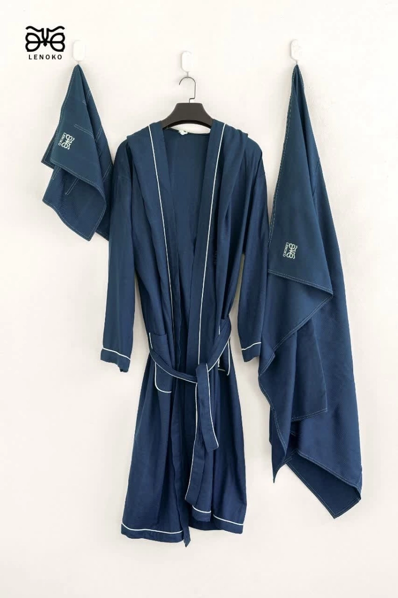 سرویس حوله پالتویی سه تیکه لنوکو سایز لارج (L)