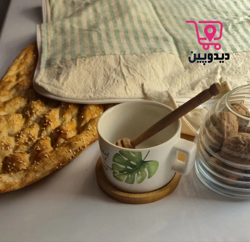 کیسه نان نخی مدل راه راه