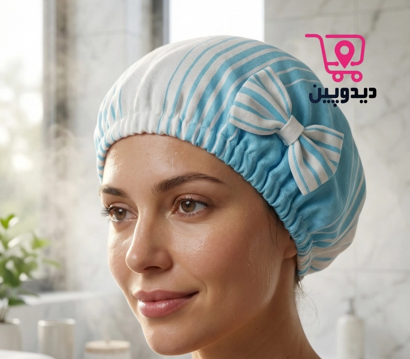 کلاه حمام دورکش دولایه ضخیم نخی