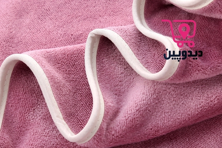 حوله استخری میکروفایبر مدل دورنوار دار ابعاد 140 در 70