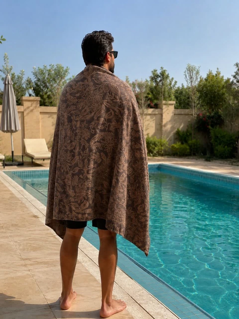 حوله استخری 100 در 180 سوپر لاکچری موکا برند رضوانی