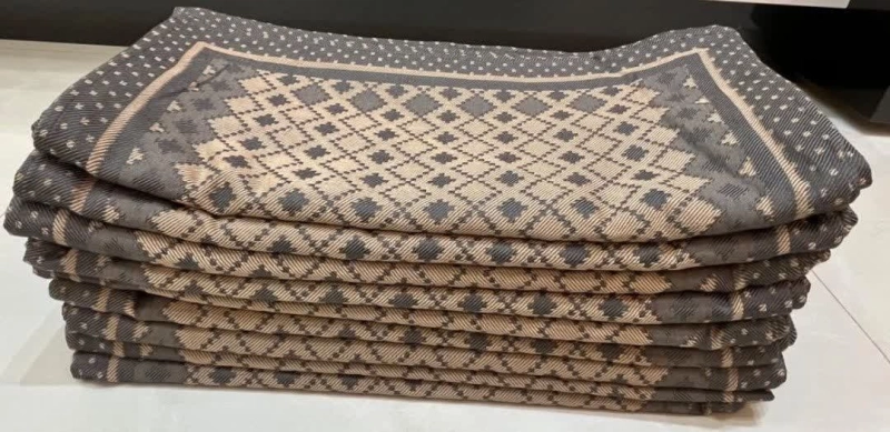 دستمال دو عددی طرح موکا ابعاد 50 در 70 برند رضوانی