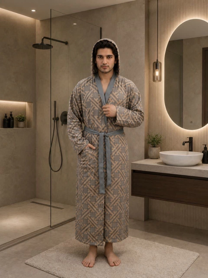 حوله تن پوش سوپر لاکچری سایز لارج L طرح فندی